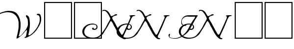 Wrenn Initials font preview